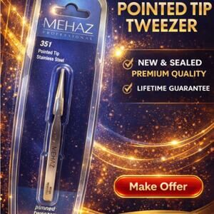 Mehaz Professional 351 Pointed TipStainless Steel Tweezer Lifetime Guarentee NIB